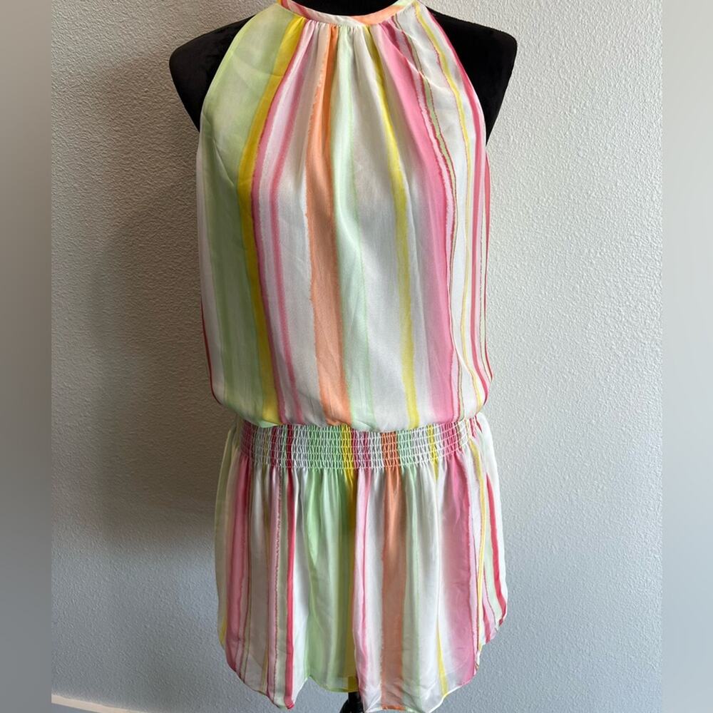 NWT Ramy Brook Paris Multicolor Halter Dress Size XS Retail $425